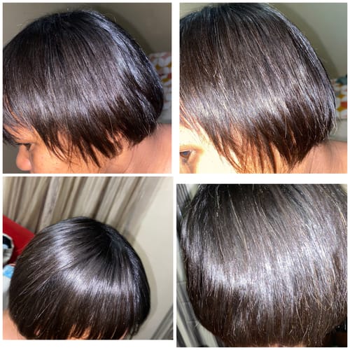 Customer photo review of Keramess Keratin Repair Mask Deep Conditioning 350ml