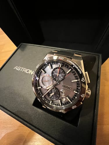 Customer photo review of Seiko Astron GPS Solar Dual-Time Chronograph 5X83 43.30mm Watch SSH153J