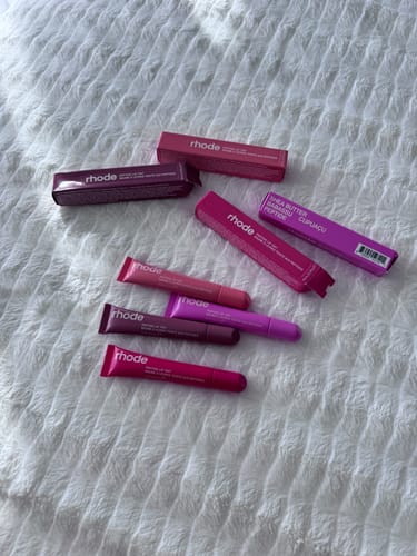 Customer photo review of peptide lip tint - guava spritz -  bright coral