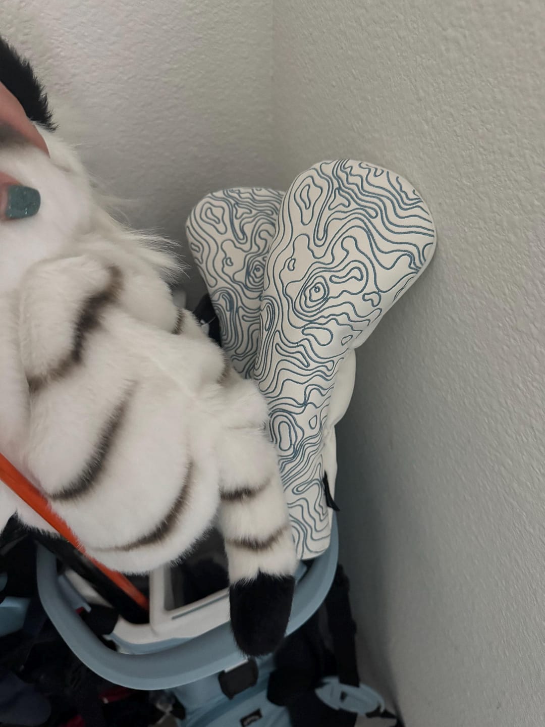 Customer photo review of Topographic Edition - Pure White / Embroidered Carolina Blue