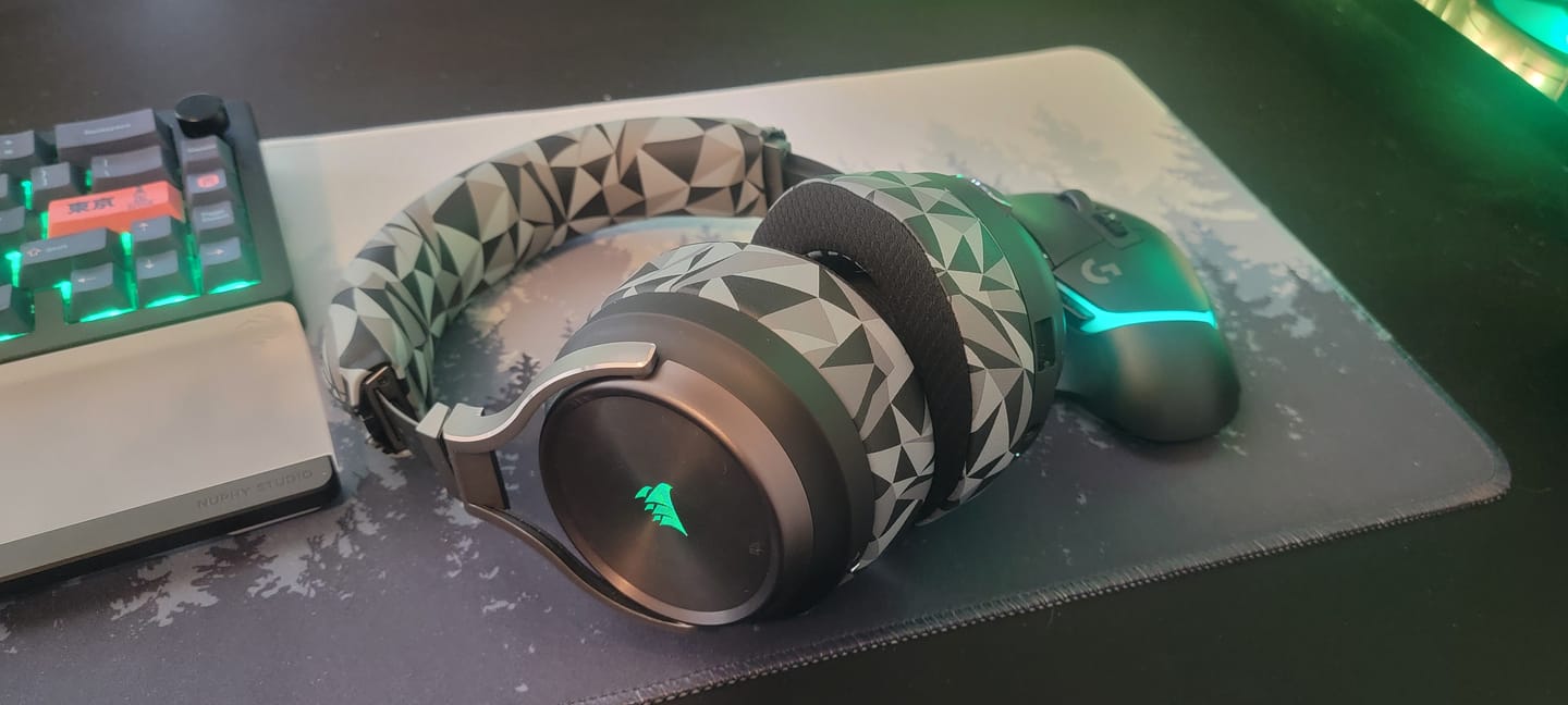 Customer photo review of Corsair Virtuoso Silicone Headband Cover - WC BandZ Virtuoso
