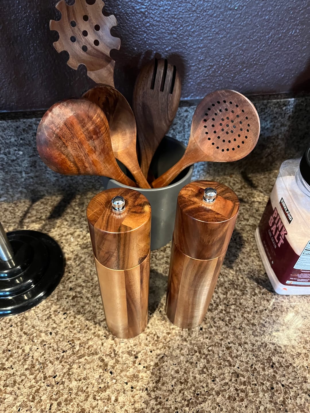 Customer photo review of Acacia Wood Salt and Pepper Grinders