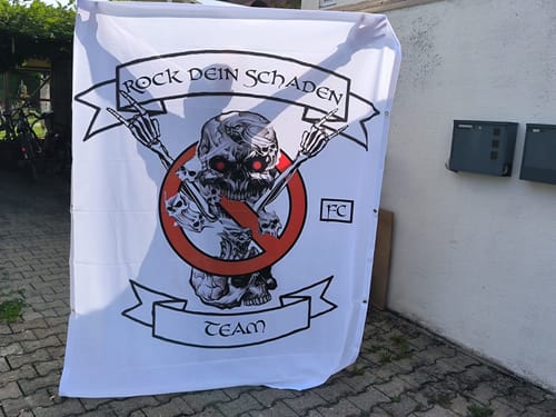 Customer photo review of Fahne inkl. Druck