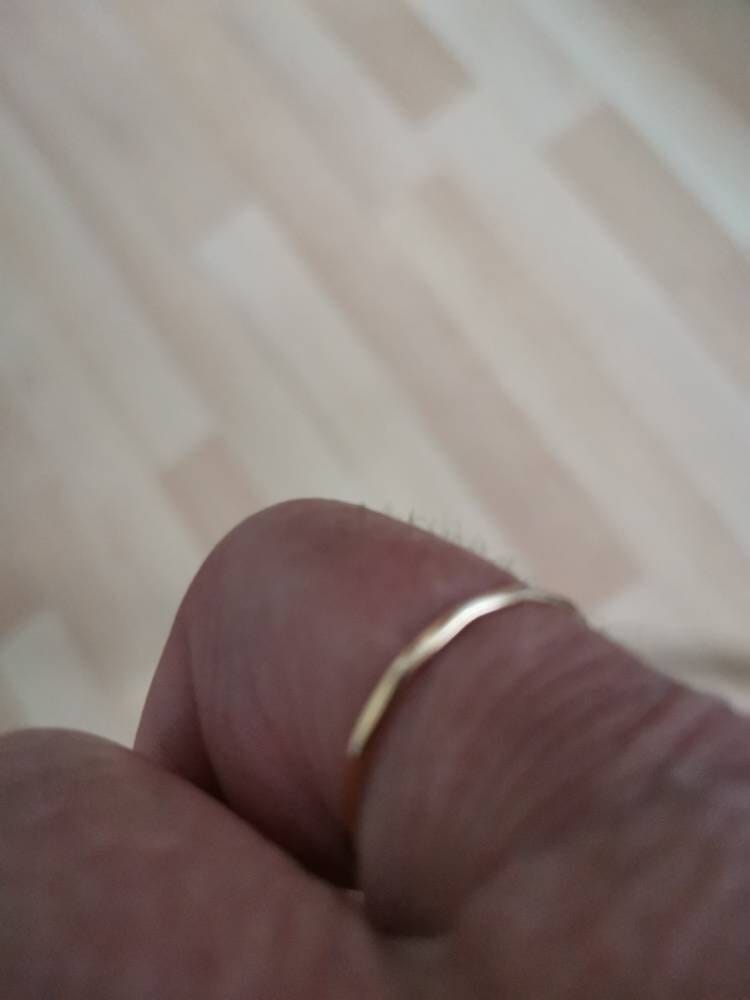 Customer photo review of 14K Gold Stacking Ring