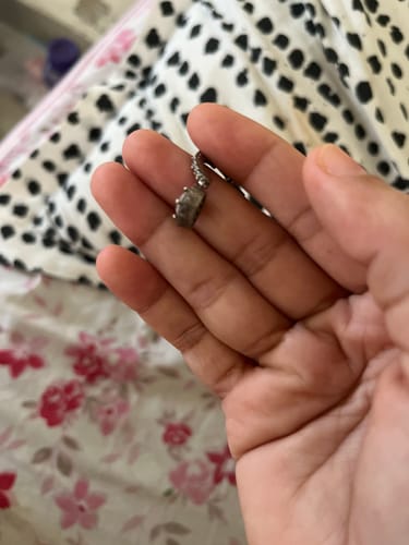 Customer photo review of Silver Zircon Drizzle Drop Earrings