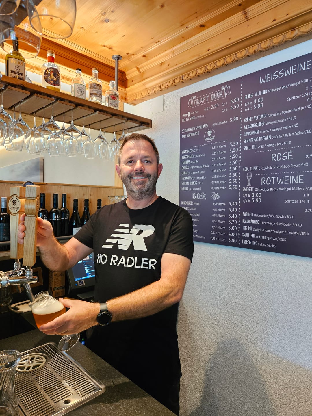 Customer photo review of No Radler T-Shirt