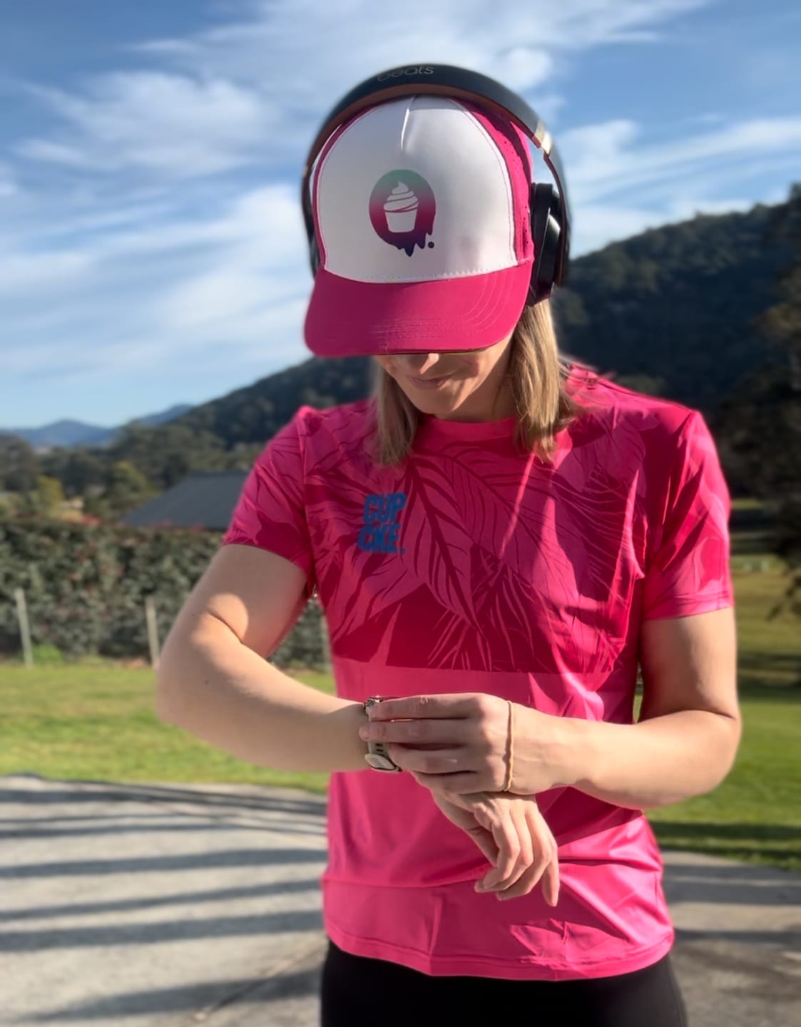 Customer photo review of Flamingo Run Trucker