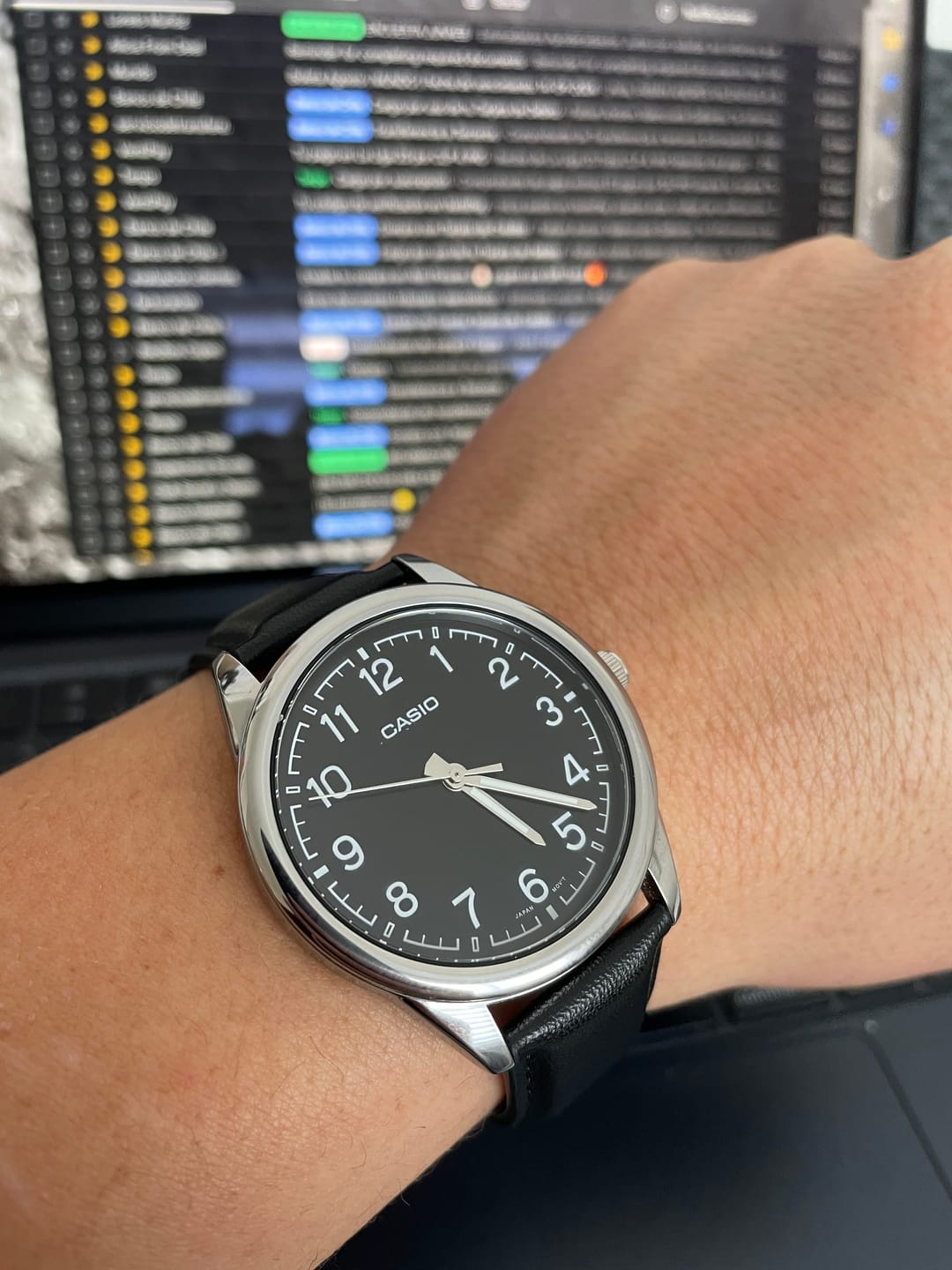 Customer photo review of Reloj Casio Análogo MTP-V005L-1B4UDF Negro