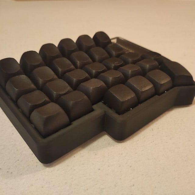 Customer photo review of DES Keycap Set, ergonomic sculpted keycaps