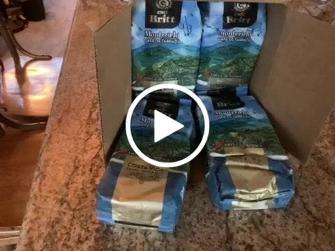 Customer video review of COSTA RICAN MONTECIELO COFFEE FROM TARRAZÚ