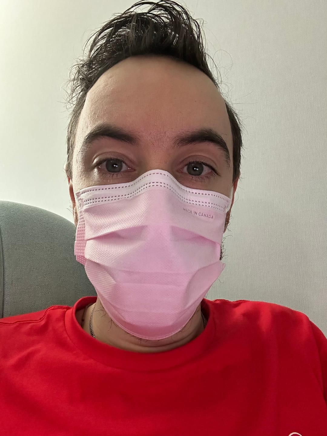 Customer photo review of ASTM Level 3 Medical Procedure Face Mask Made in Canada