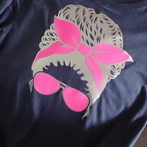 Customer photo review of Burst Shimmer Adhesive Vinyl