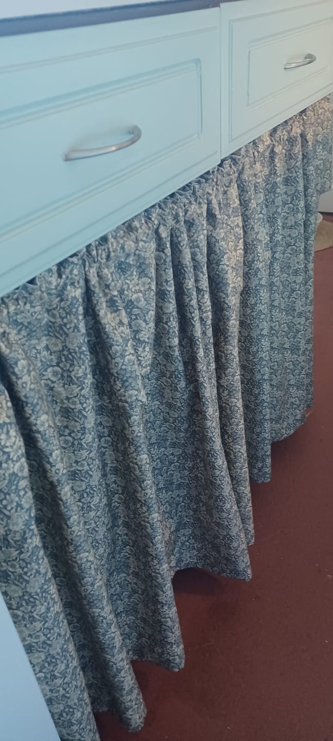 Customer photo review of Busy Floral Rose & Hubble Cotton Poplin Fabric