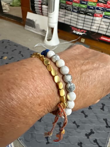 Customer photo review of Tibetan Bracelet of Fortune