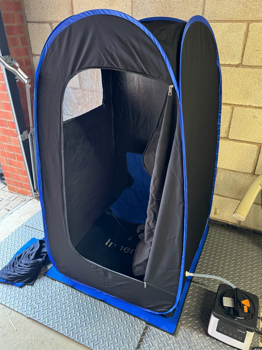 Customer photo review of Runitude Portable Sauna Tent