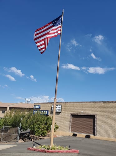 Customer photo review of Heavy Duty American Flag - Outdoor Nylon - Made In USA