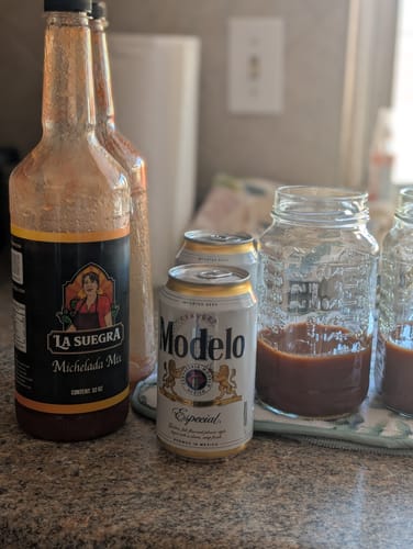Customer photo review of La Suegra Michelada Mix