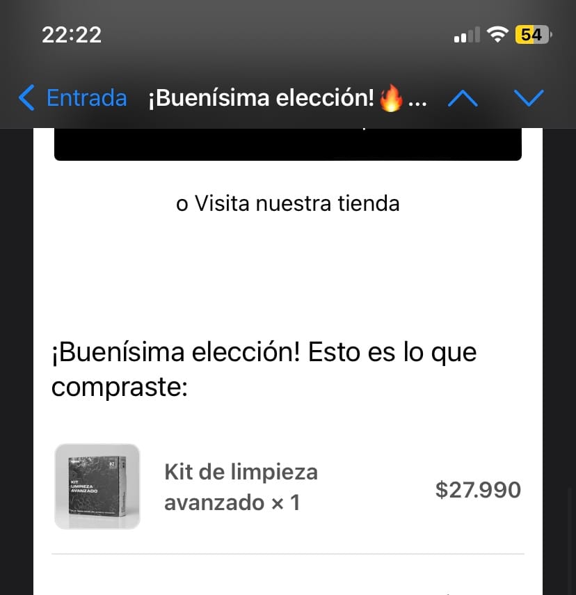 Customer photo review of Kit de limpieza avanzado