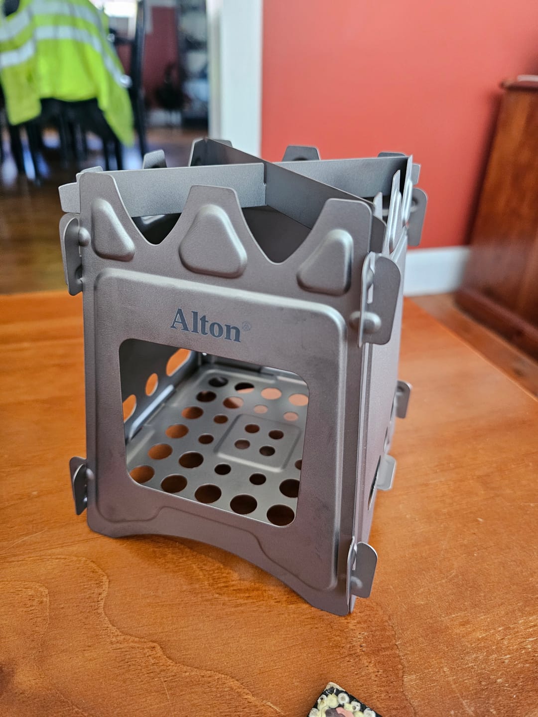 Customer photo review of Titanium Flatpack Twig Stove