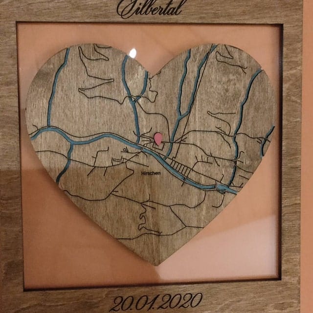 Customer photo review of Where It All Began 3D Wooden Location/City Map