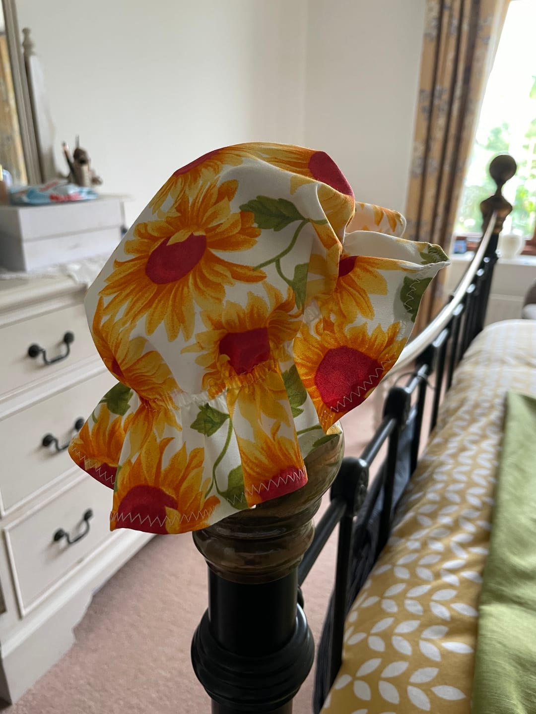 Customer photo review of Sunflowers Rose & Hubble Cotton Poplin Fabric