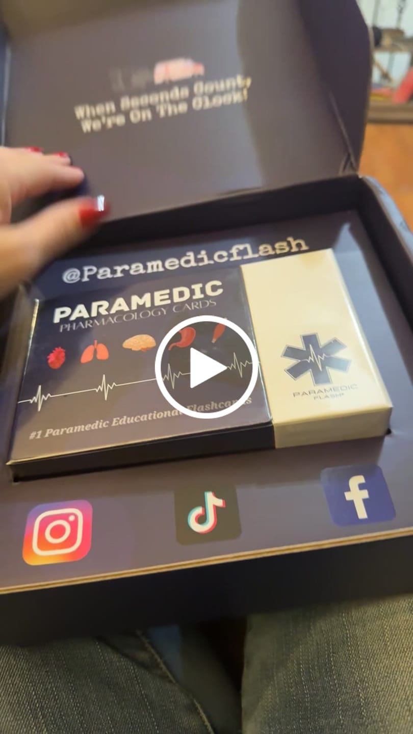 Customer video review of Paramedic Pharmacology Cards