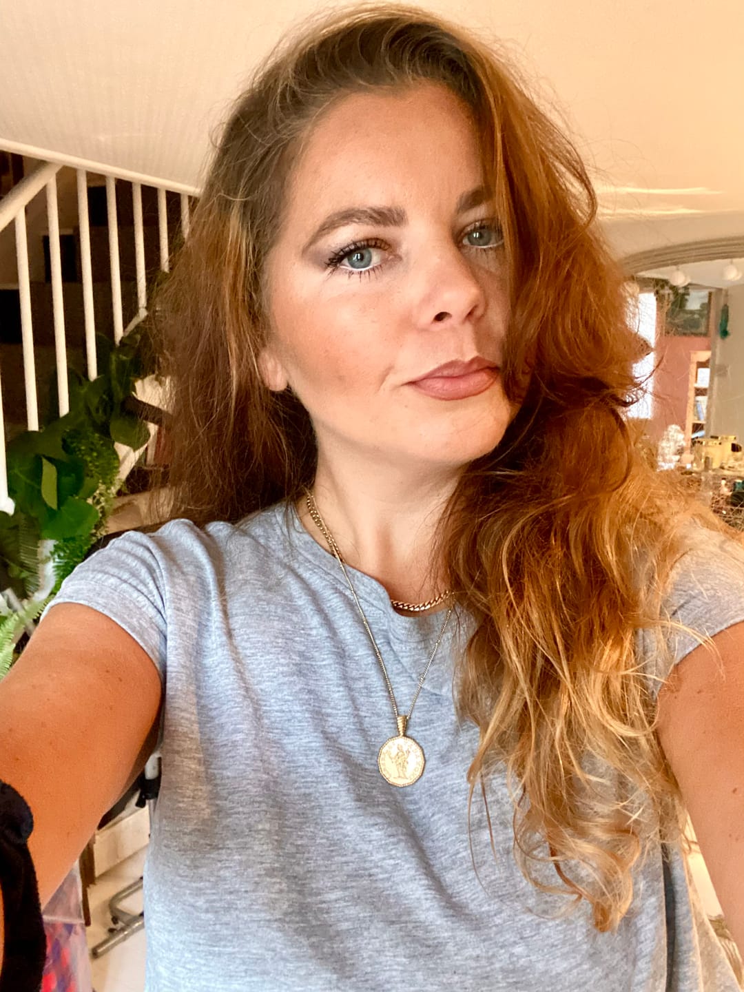 Customer photo review of Athena Coin Necklace