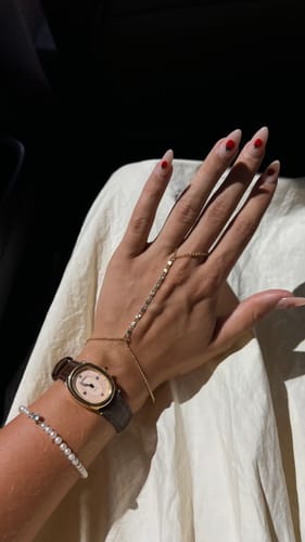 Customer photo review of Oval Bubble Diamond Watch