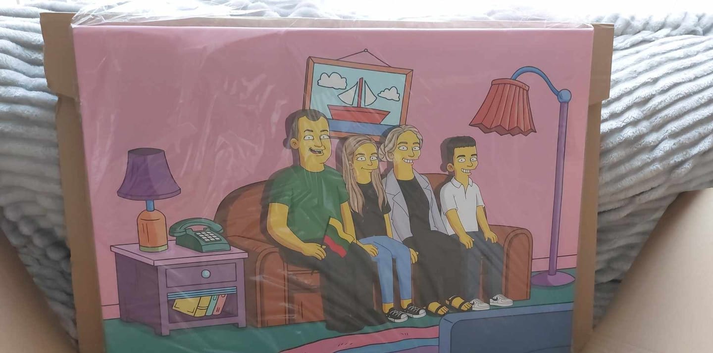 Customer photo review of 'The Simpsons' Custom Portrait