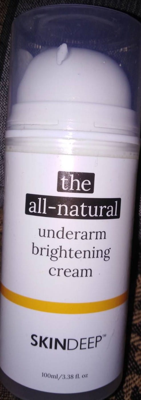 Customer photo review of THE ALL-NATURAL UNDERARM BRIGHTENING CREAM