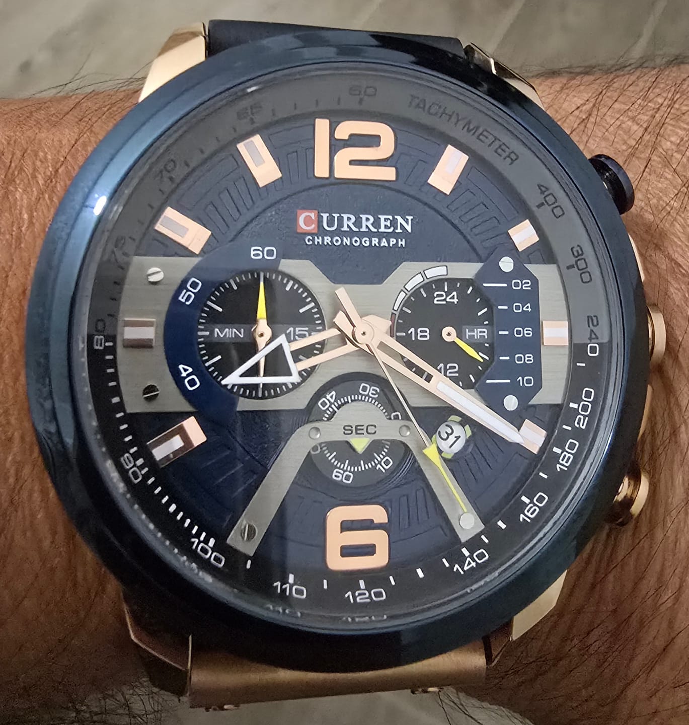 Customer photo review of Curren Galacticos® orologio uomo pelle