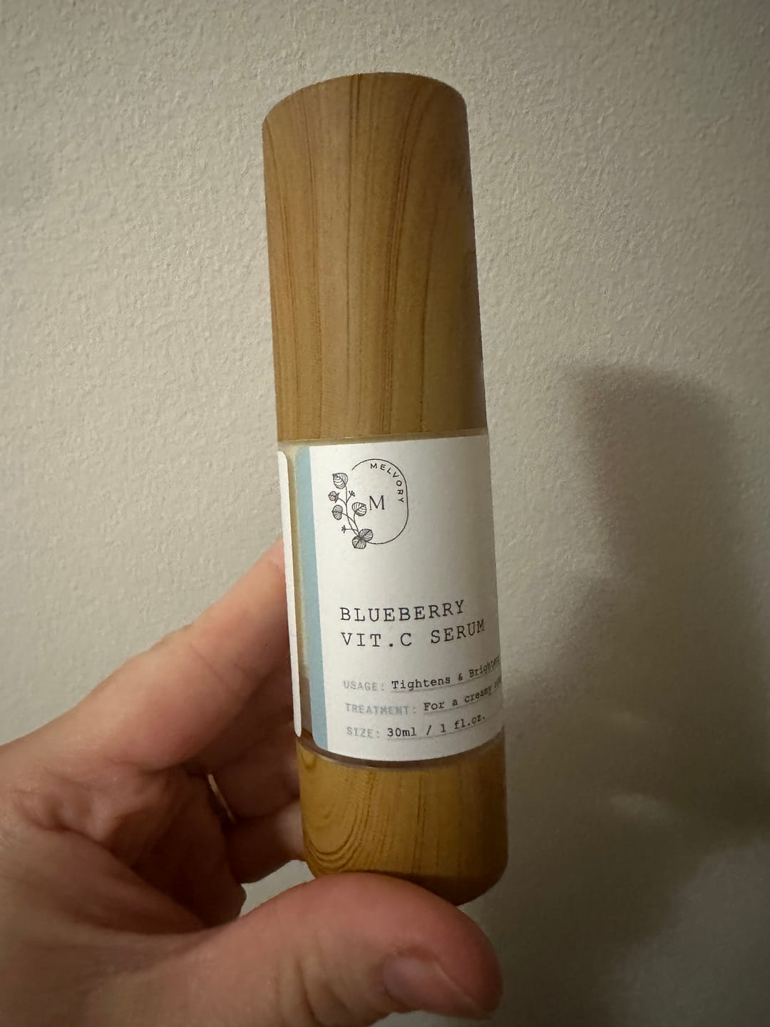 Customer photo review of Blueberry Vitamin C Serum