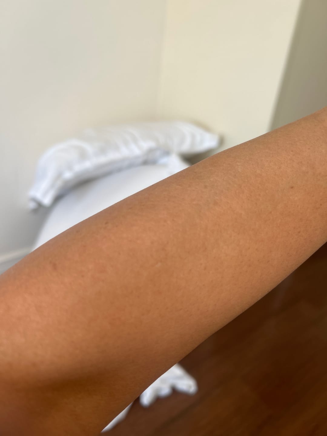 Customer photo review of SHIMMER BODY OIL