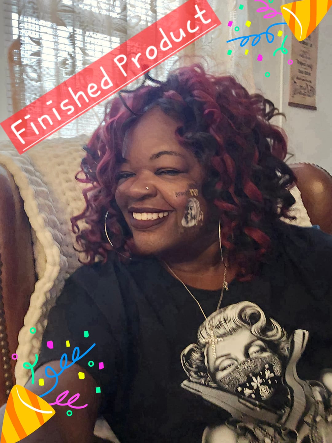 Customer photo review of Cheers to Years! - Temporary Tattoo