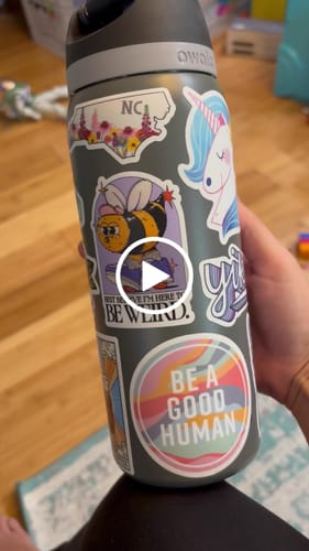 Customer video review of Be A Good Human Sticker