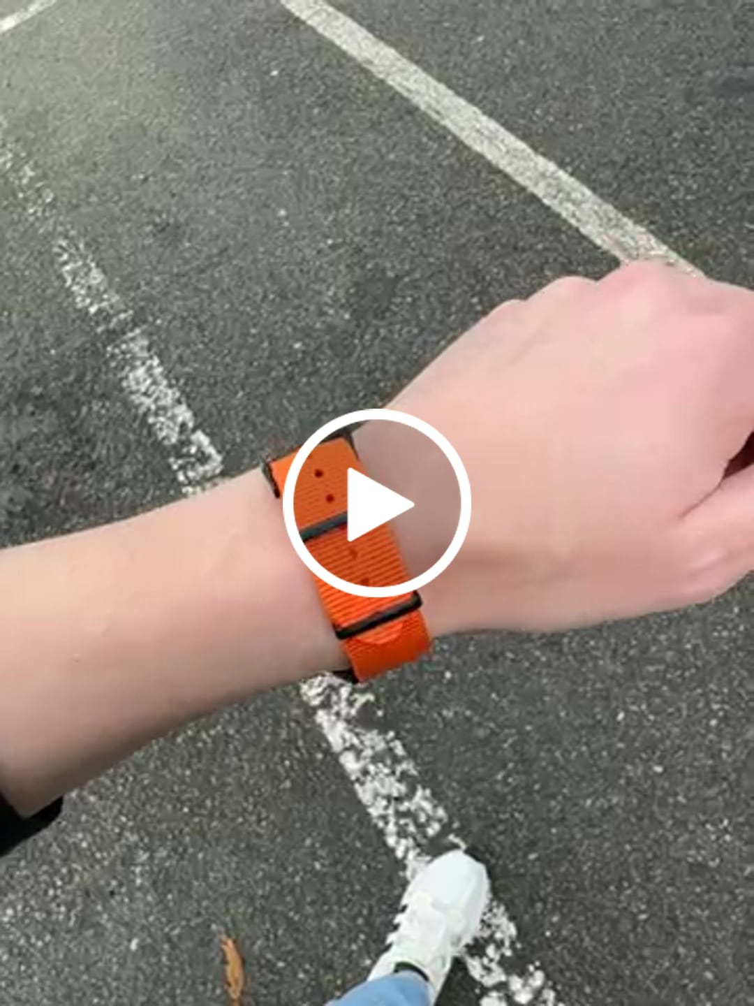 Customer video review of Classic Military Style Strap - Bright Orange