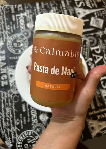 Customer photo review of Pasta de Maní Relajante con CBD