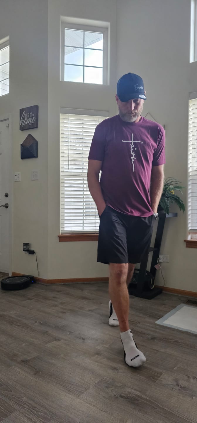 Customer photo review of Faith Cross Tee