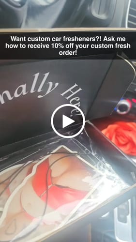 Customer video review of Custom Car Air Freshener