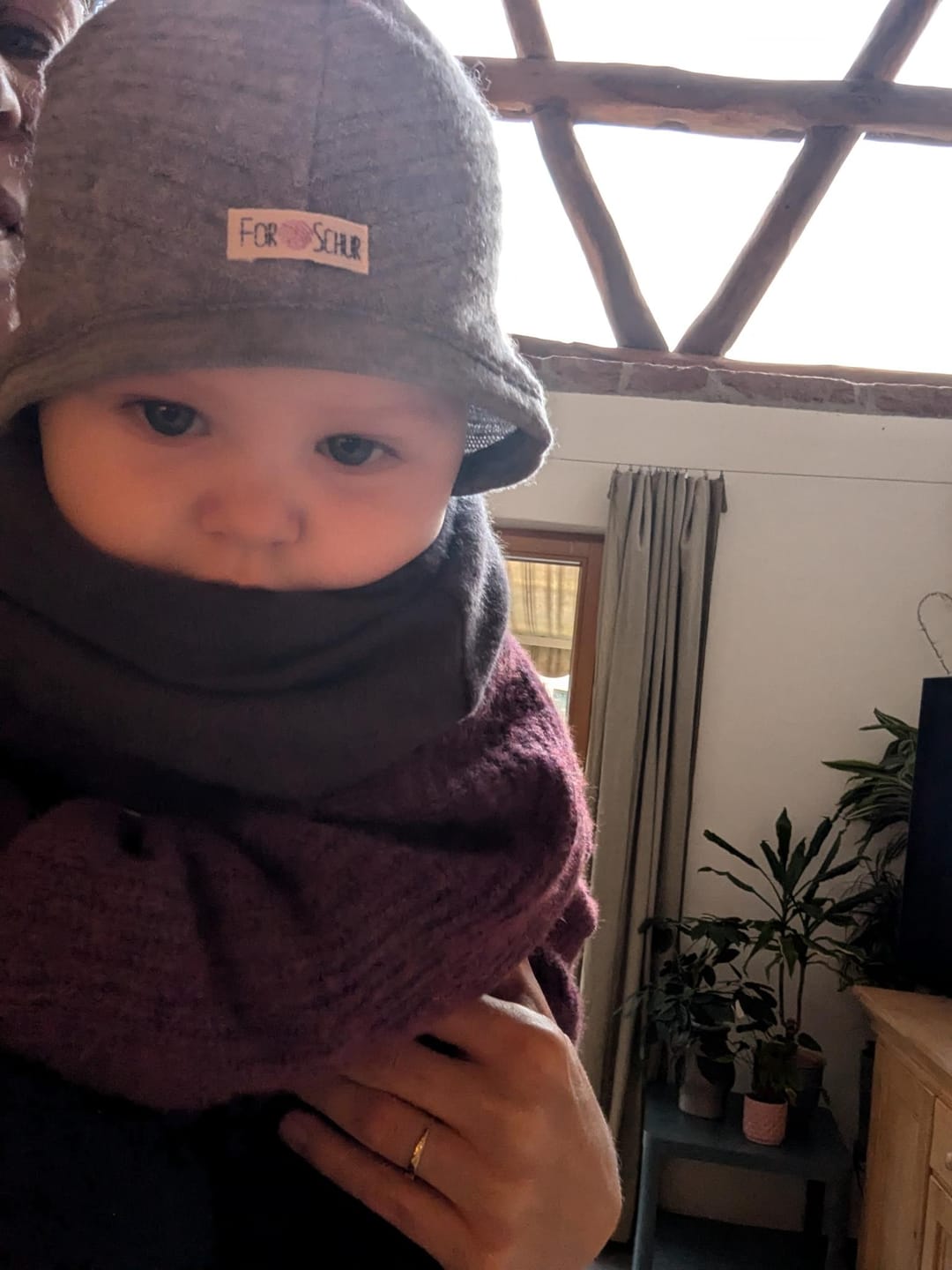 Customer photo review of Upcycling Kaschmir Schal Vulkan