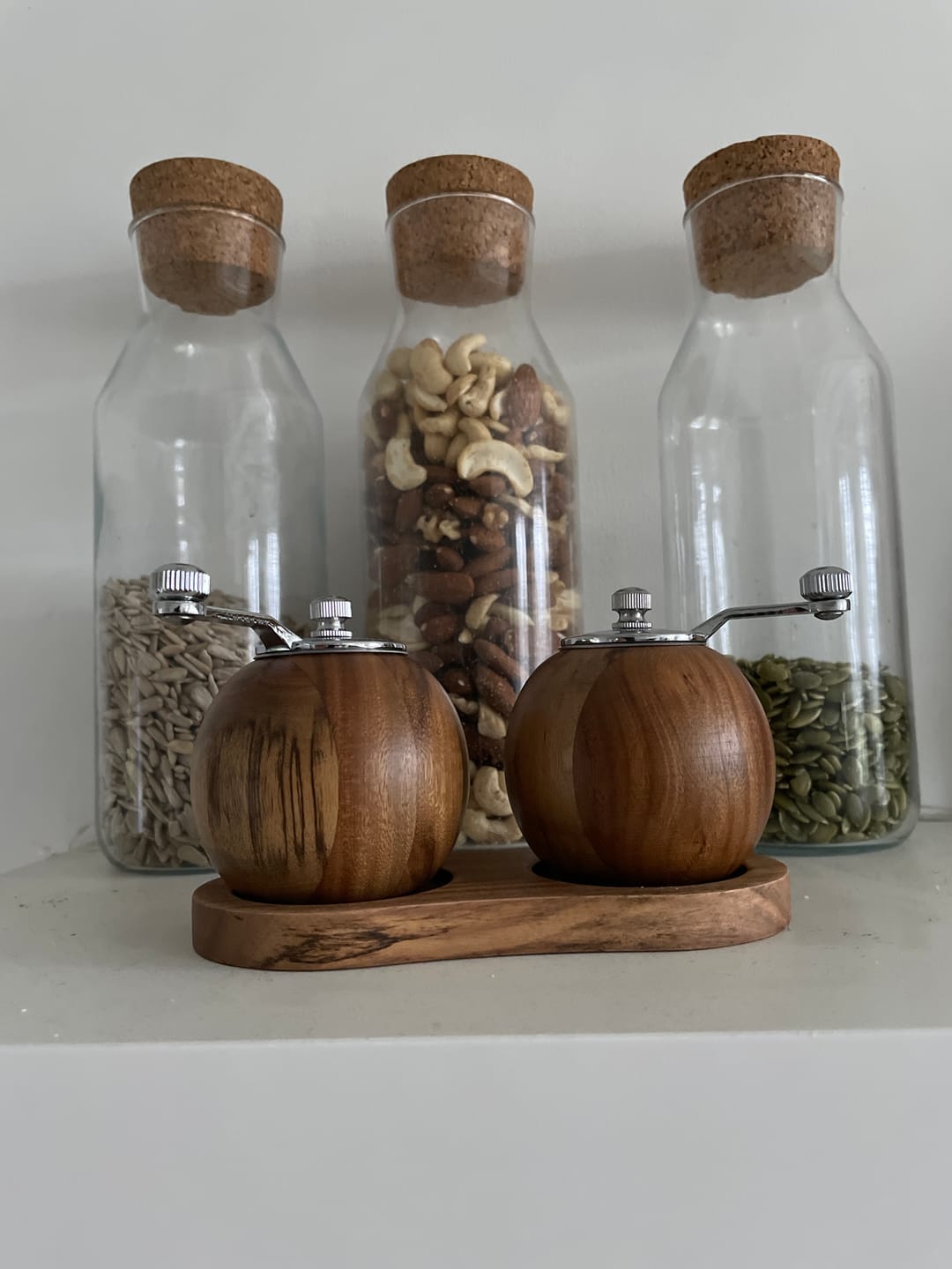 Customer photo review of Salt and Pepper Mill Grinder Set