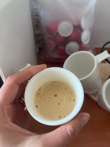 Customer photo review of Box 100 cápsulas Aluminio Nespresso Compatible - El Bosque Honduras