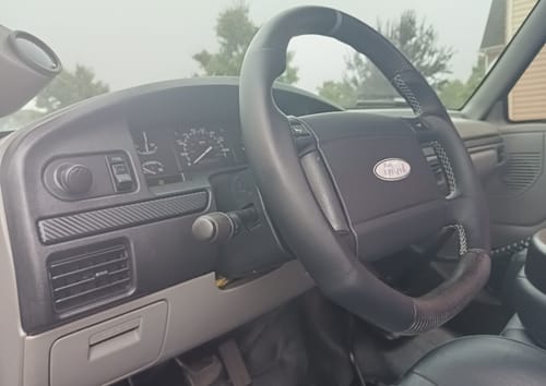 Customer photo review of 2016-2023 FORD F150 Carbon Fiber Steering wheel