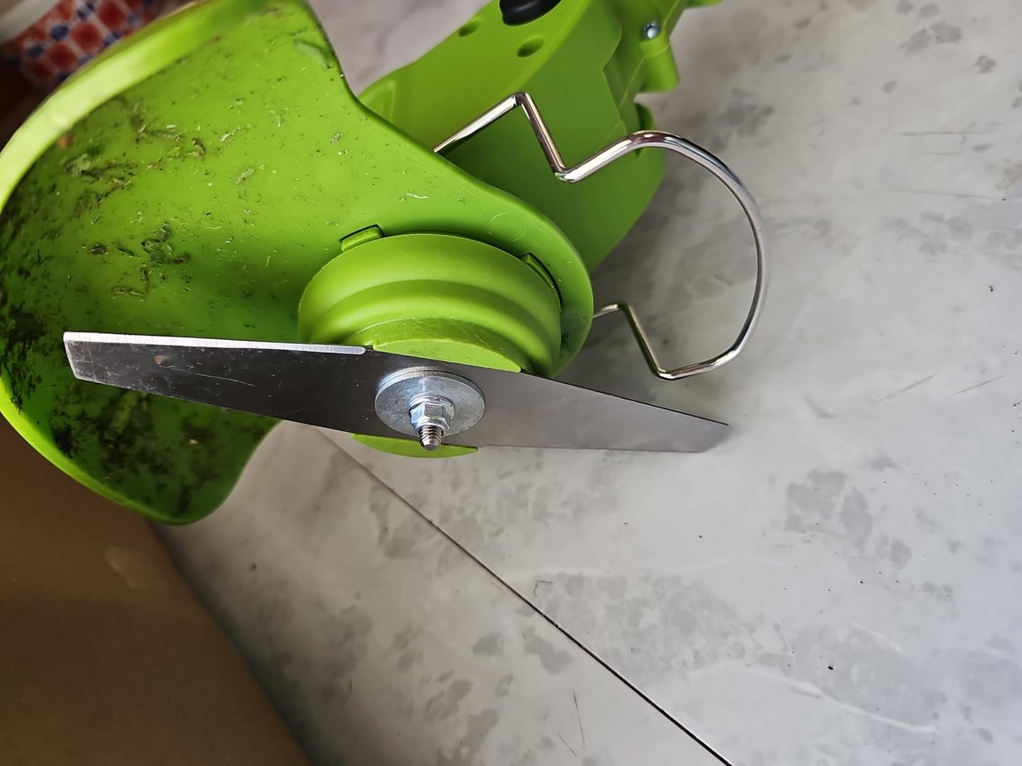 Customer photo review of Grazer™ : Best Powerful Electric Battery Operated Cordless Metal Blade Weed Eater / Grass Trimmer