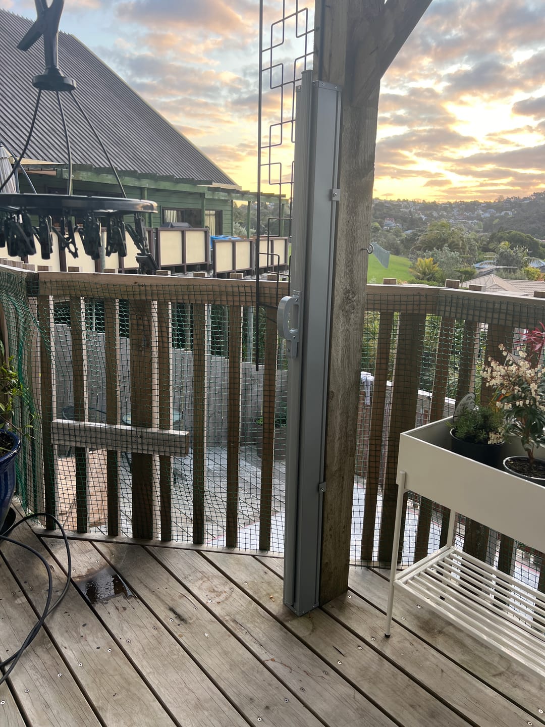 Customer photo review of Patio Screen Retractable Side Awning 1.6m X 3 M