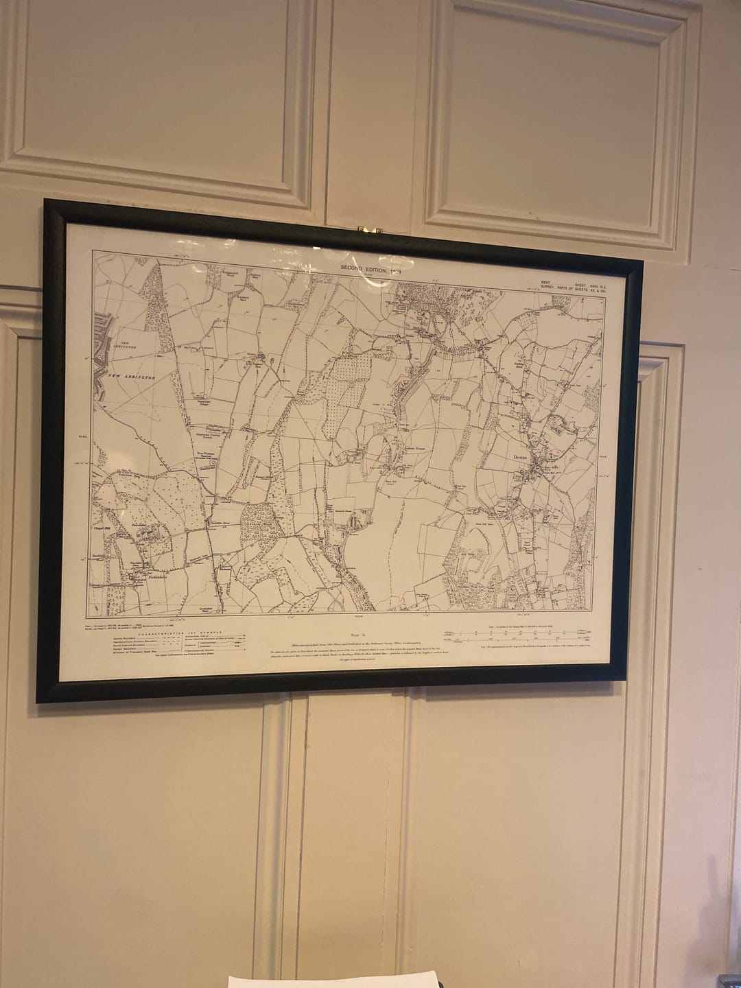 Customer photo review of Personalised Old Map - Make Your Own 1800s and 1900s Ordnance Survey Postcode/Zipcode Street Map