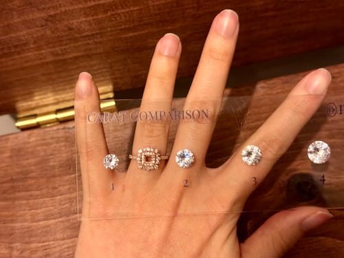 Customer photo review of Carat Comparisons