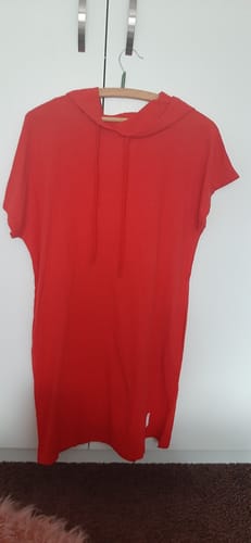 Customer photo review of Kurzärmliges freizeitkleid mit kapuze
