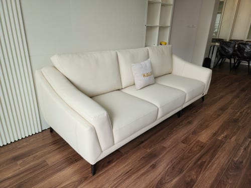 Customer photo review of Sofa văng da 3 chỗ tựa gối - CAPRI