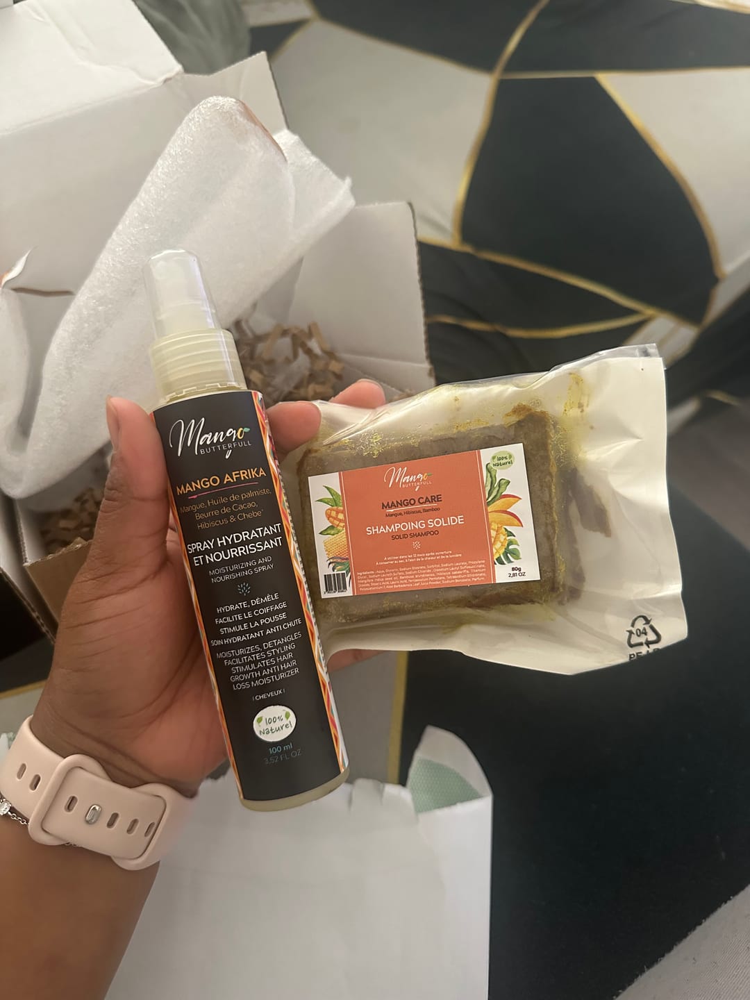Customer photo review of Shampoing solide Bambou & Hibiscus